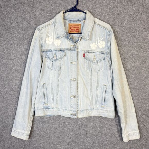 Levi Strauss & Co. Gils Original Trucker Jacket Distressed Wash Size XL - Picture 8 of 14
